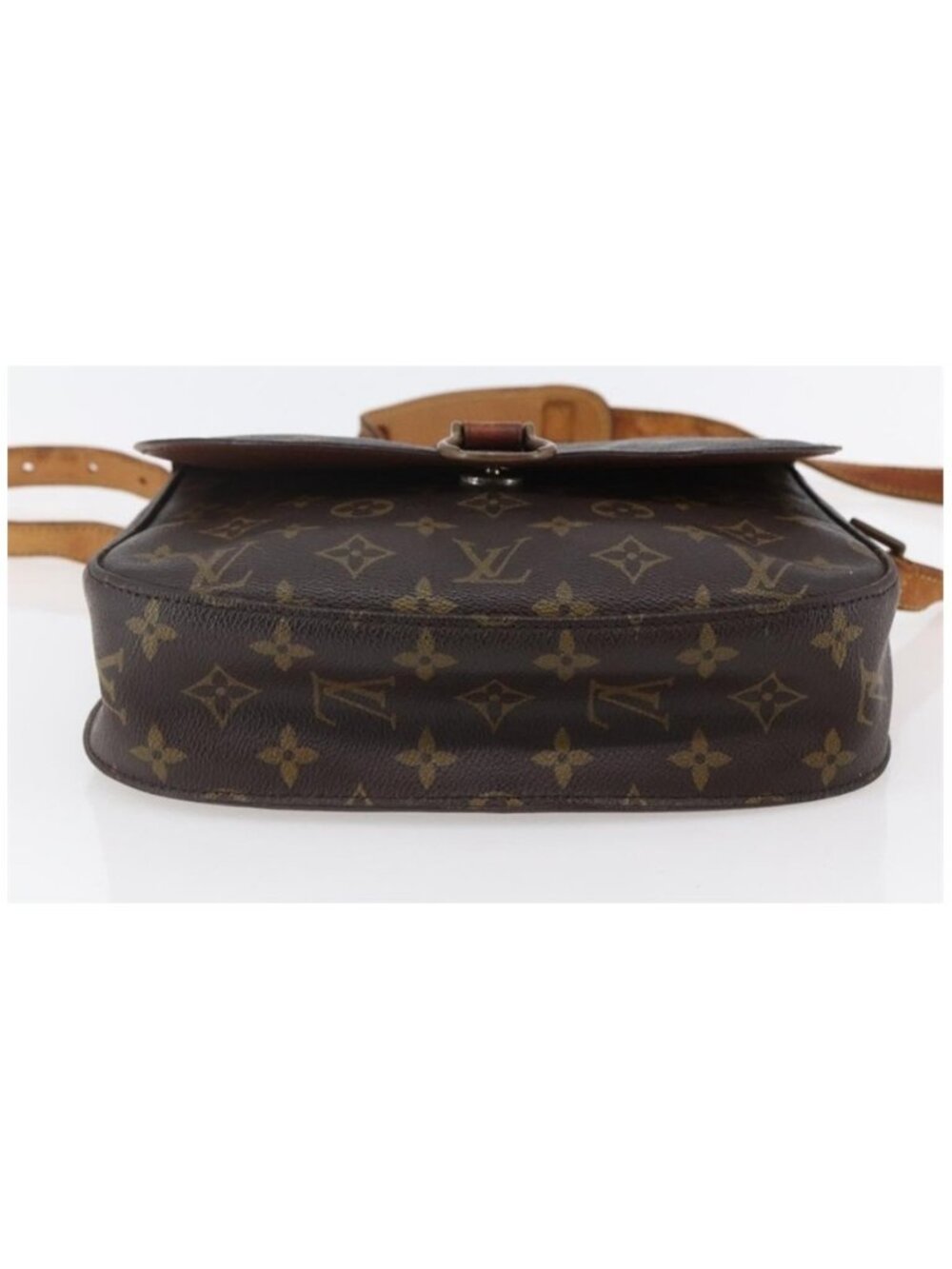 Authentic LOUIS VUITTON Monogram Monogram Saint Cloud GM Shoulder Bag M51242 - Picture 4 of 16